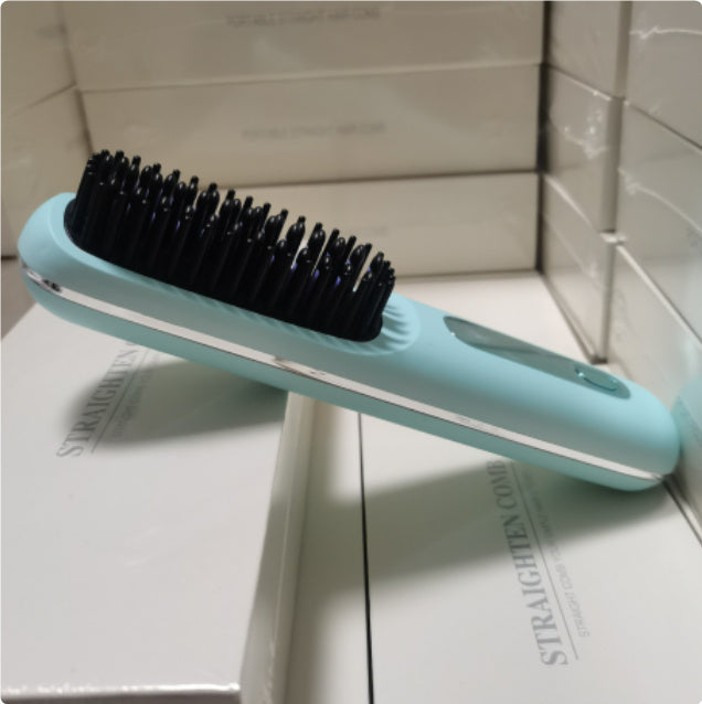 2-in-1 Hair Straightener Brush