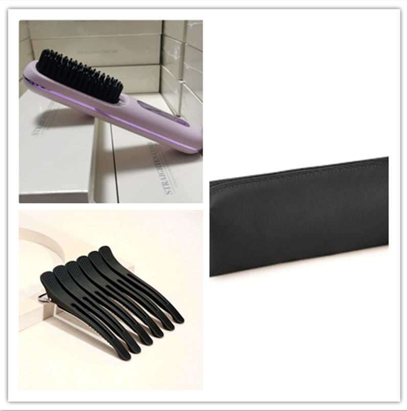 2-in-1 Hair Straightener Brush